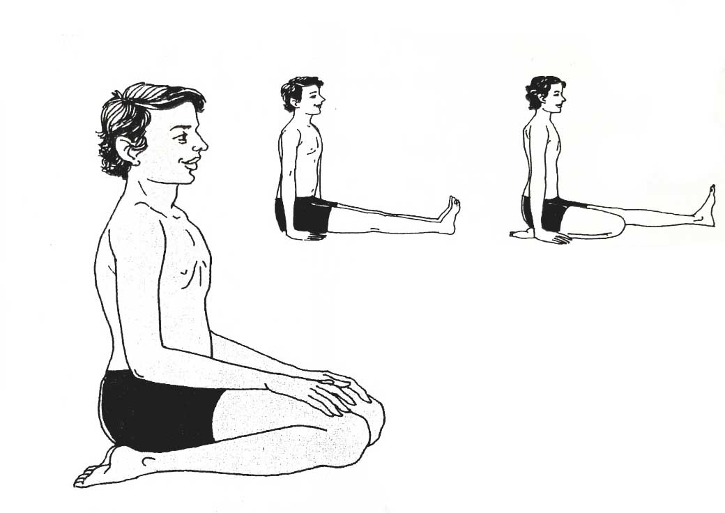واجراسانا( نشستن صحیح) از حرکات یوگا برای افراد مبتدی