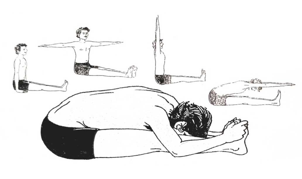 پاسچیموتاناسانا( کشش پشت) از حرکات یوگا برای افراد مبتدی