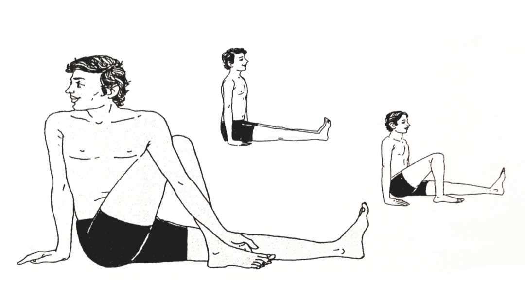 واکاراسانا( پیچ نشسته) از حرکات یوگا برای افراد مبتدی